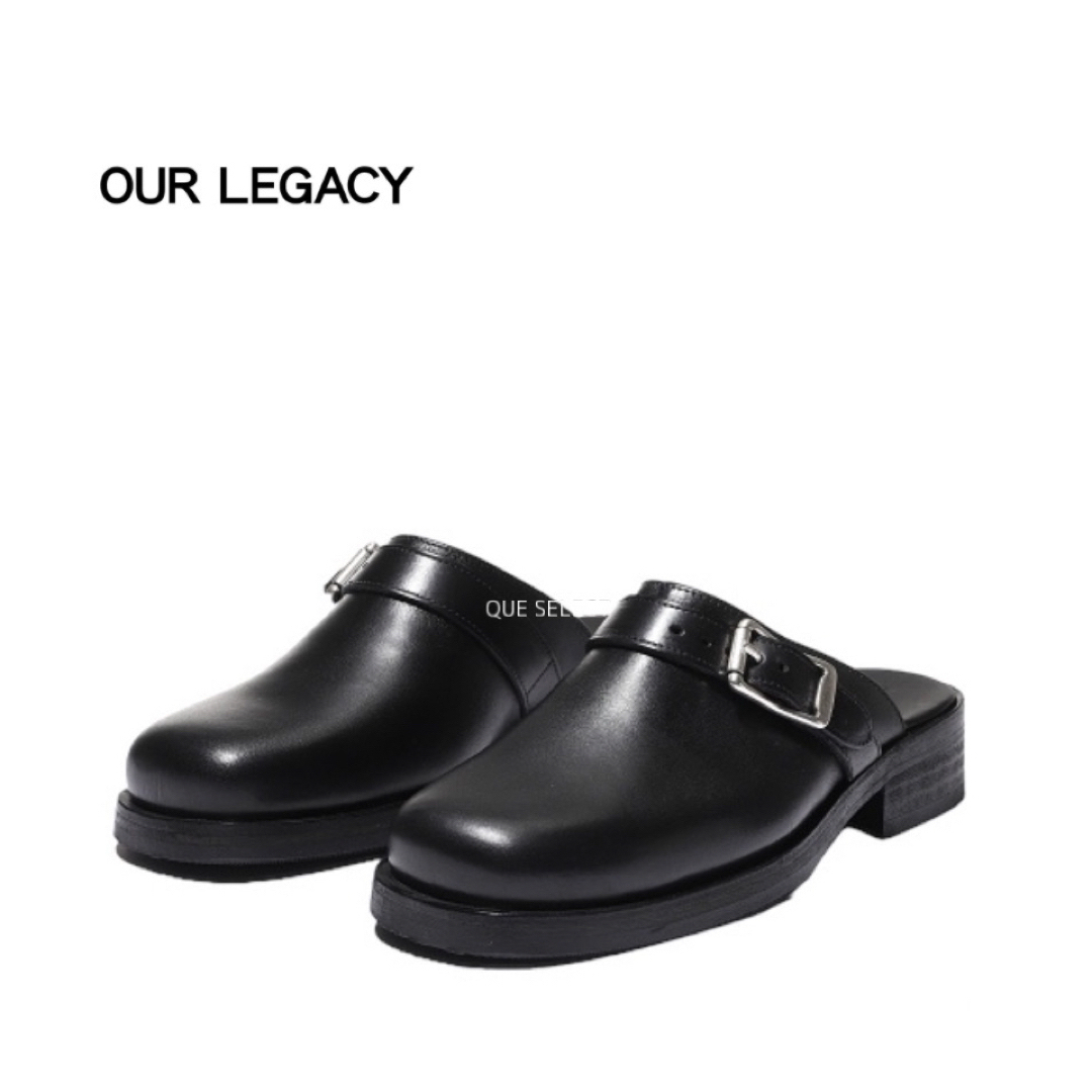 23SS OUR LEGACY MULE LEATHER SANDALS