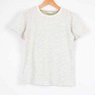 コロンビア(Columbia)のコロンビア Tシャツ 半袖 ボーダー オムニウィック トップス アウトドア レディース Mサイズ グレー Columbia(Tシャツ(半袖/袖なし))