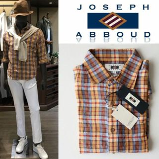 ジョゼフ(JOSEPH)の新品【ジョセフアブード】伊製生地 麻100％ チェック柄 七分袖シャツ 2L(シャツ)