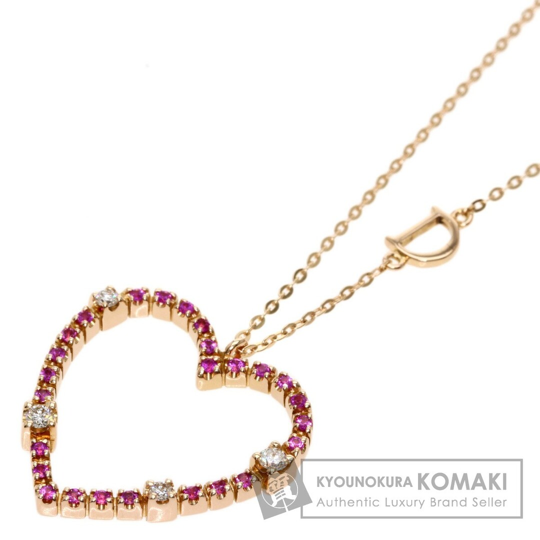 Damiani サンロレンツォ ピンクサファイア ダイヤモンド ネックレス K18PG レディース