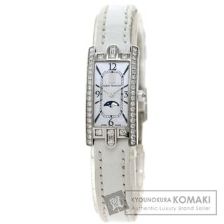 ハリーウィンストン(HARRY WINSTON)のHARRY WINSTON AVCQMP16WW001 アヴェニューC ミニ ムーンフェイズ 腕時計 K18WG 革 レディース(腕時計)