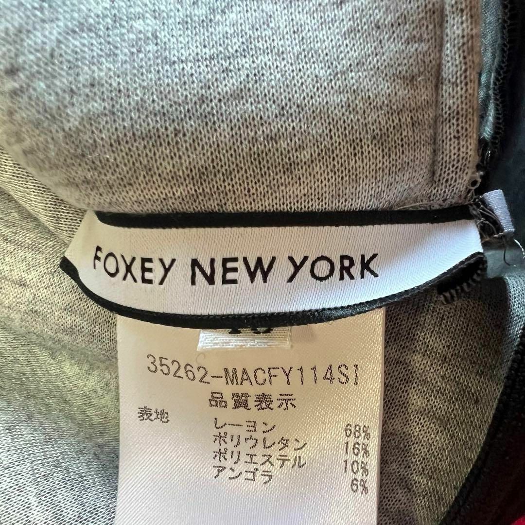 FOXEY NEW YORK(フォクシーニューヨーク)の【美品】FOXEY NEW YORK ノースリーブワンピース ブラック 40 レディースのワンピース(ひざ丈ワンピース)の商品写真