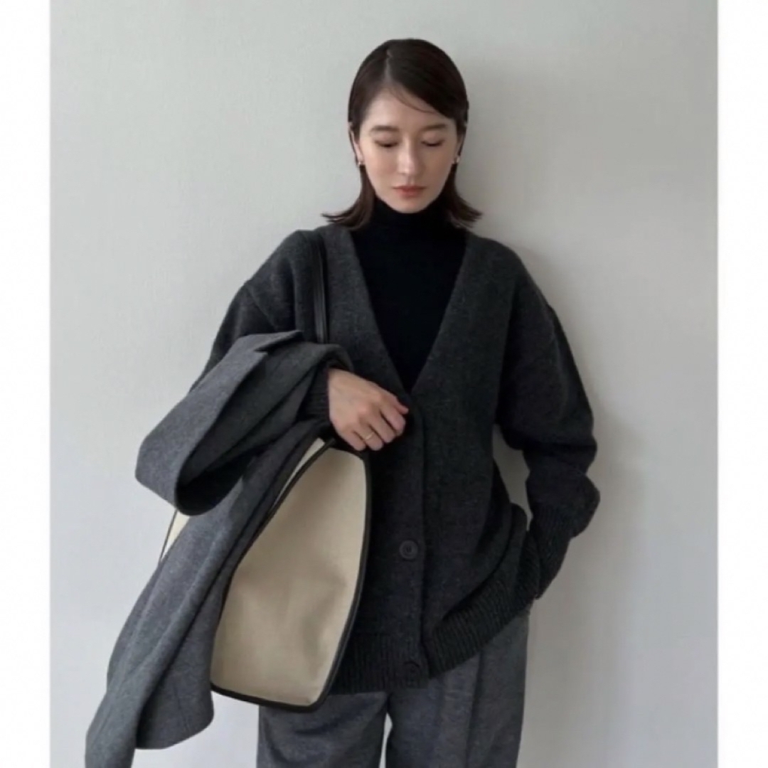 clane クラネ COLLAR RIB CARDIGAN   通販