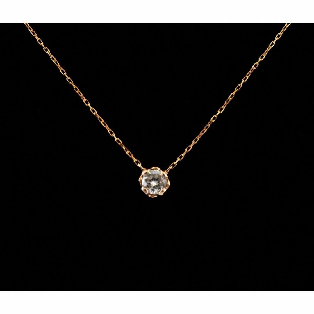 サマンサティアラ K18PG ダイヤモンド 0.15ｃｔ ネックレス