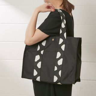 美品 ear PAPILLONNER 撥水ダルメシアン柄テープ トートバッグ-eastgate.mk