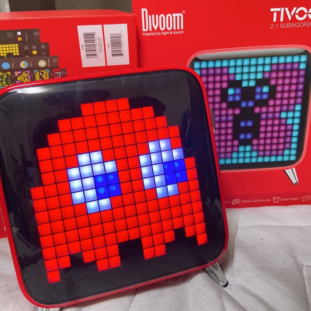 オーディオ機器DIVOOM  TIVOO MAX RED bluetooth スピーカー