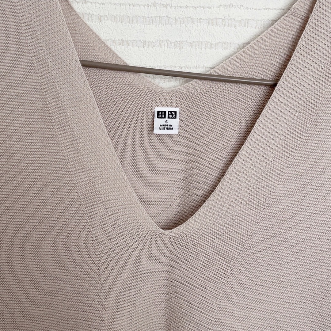 UNIQLO(ユニクロ)のレイ様専用♡UNIQLO ユニクロ 半袖ニット トップス レディースのトップス(Tシャツ(半袖/袖なし))の商品写真