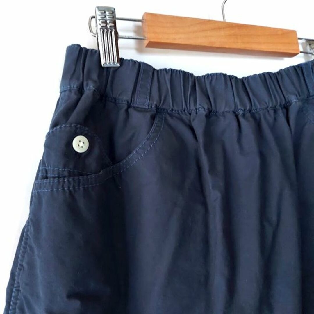 快晴堂(カイセイドウ)の快晴堂✨かいせいどう ポケットイージースカート ロングスカート 日本製 ネイビー レディースのスカート(ロングスカート)の商品写真