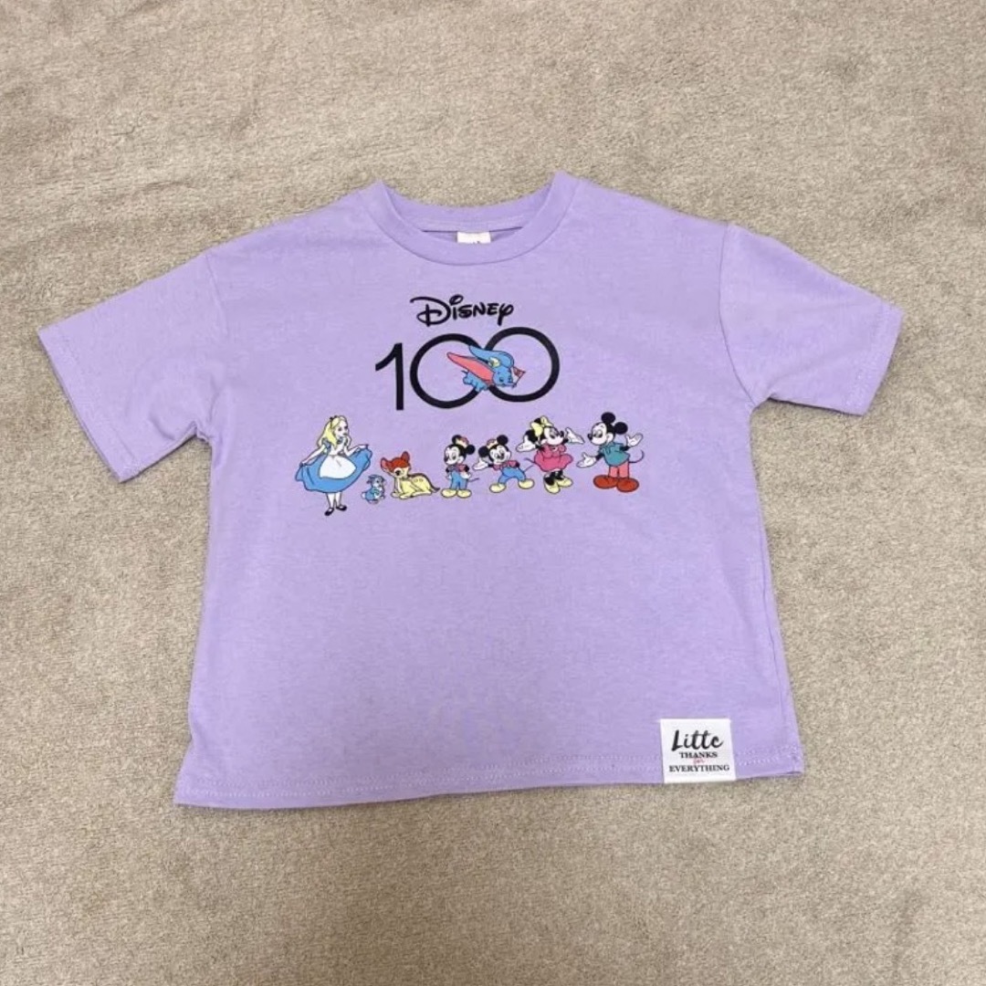 しまむら(シマムラ)のディズニー　100周年　Littc    Tシャツ　ショートパンツ　セット売り キッズ/ベビー/マタニティのキッズ服女の子用(90cm~)(Tシャツ/カットソー)の商品写真