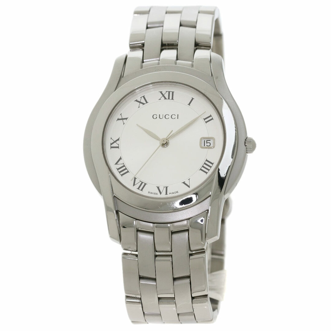 Gucci(グッチ)のGUCCI 5500M ラウンドフェイス 腕時計 SS SS メンズ メンズの時計(腕時計(アナログ))の商品写真