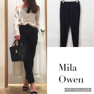 ミラオーウェン(Mila Owen)のMilaOwen クロップドパンツ ウール テーパードパンツ(クロップドパンツ)