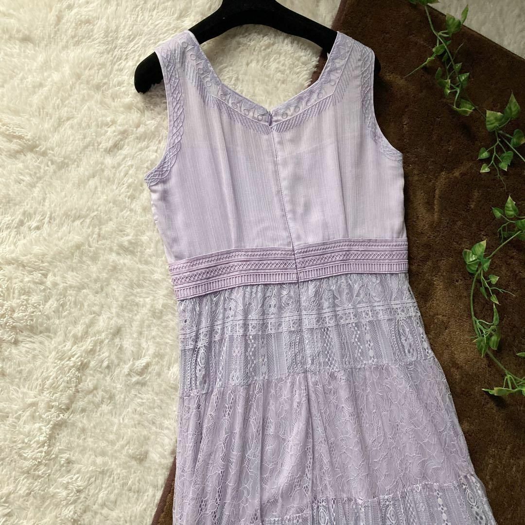 グレースコンチネンタル レース刺繍 ノースリーブロングワンピース ...
