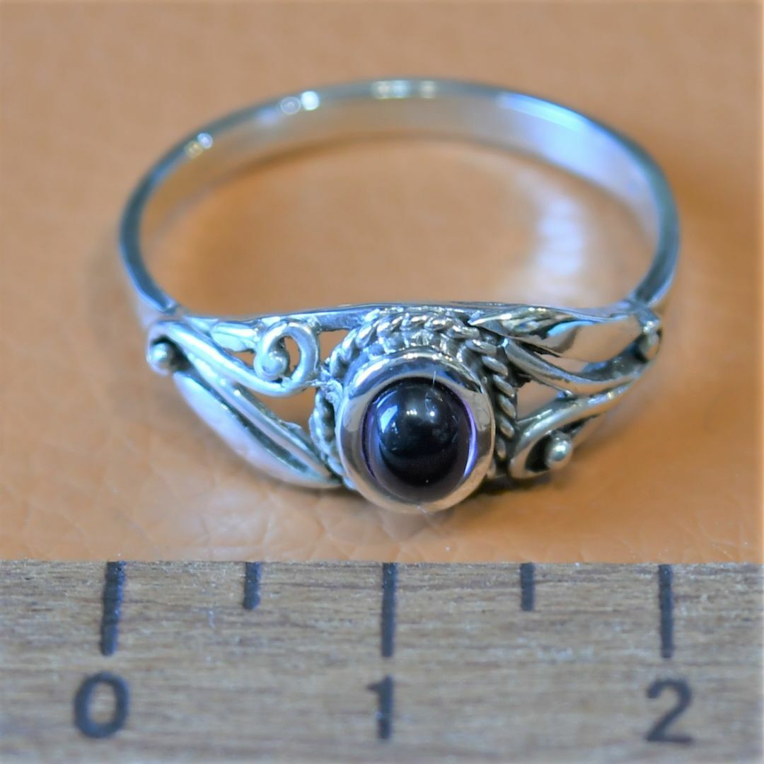 SR2320 指輪シルバー925刻リング　21号　アメジスト　紫水晶　送料無料 レディースのアクセサリー(リング(指輪))の商品写真