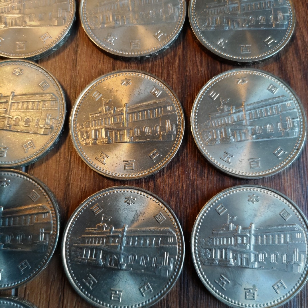 昭和60年内閣制度百年　500円記念硬貨14枚 エンタメ/ホビーのコレクション(その他)の商品写真