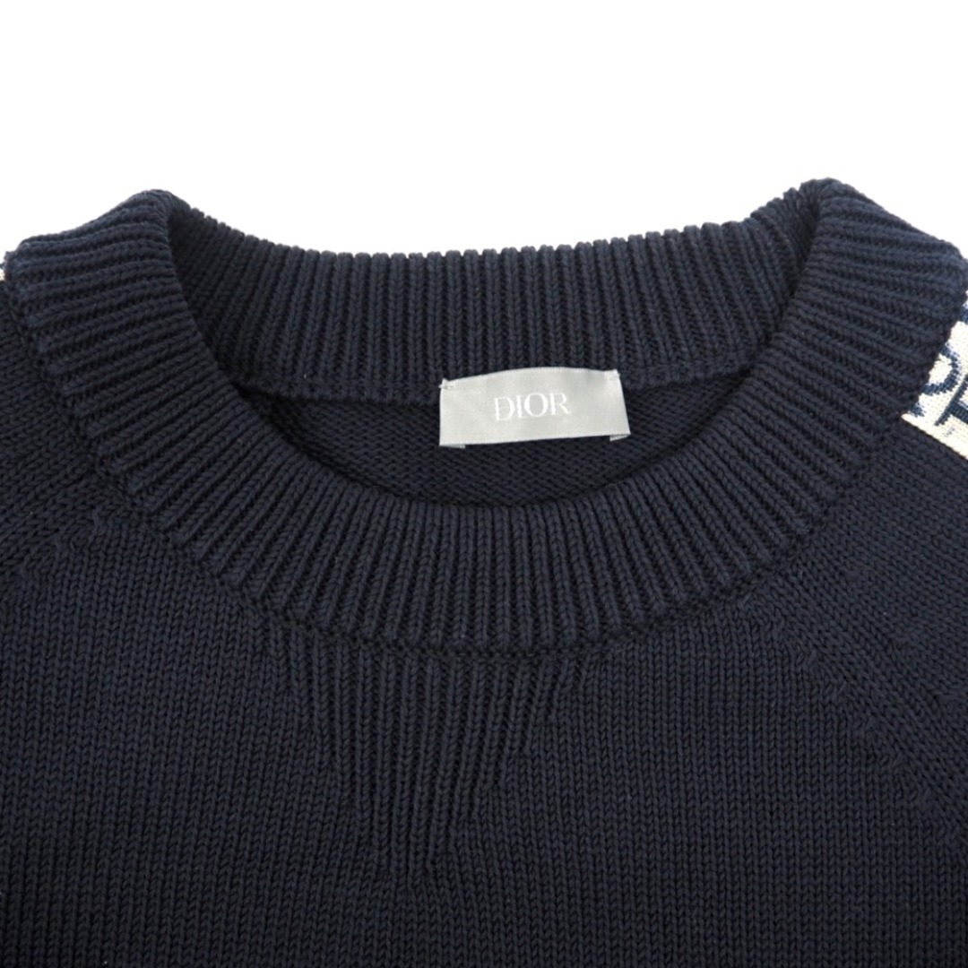 Dior - ディオール Dior セーター オブリーク 21AW ニット ネイビーの