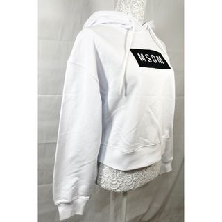 MSGM - 【新品・未使用】MSGM パーカー ロゴ入り フード付 白 Sサイズ ...