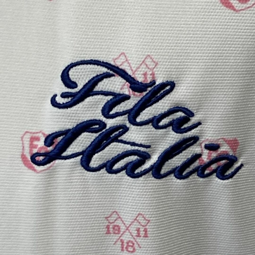 FILA(フィラ)の【GOLFウェア】FILA GOLF フィラ ポロシャツ 半袖 ロゴ 刺繍 LL スポーツ/アウトドアのゴルフ(ウエア)の商品写真