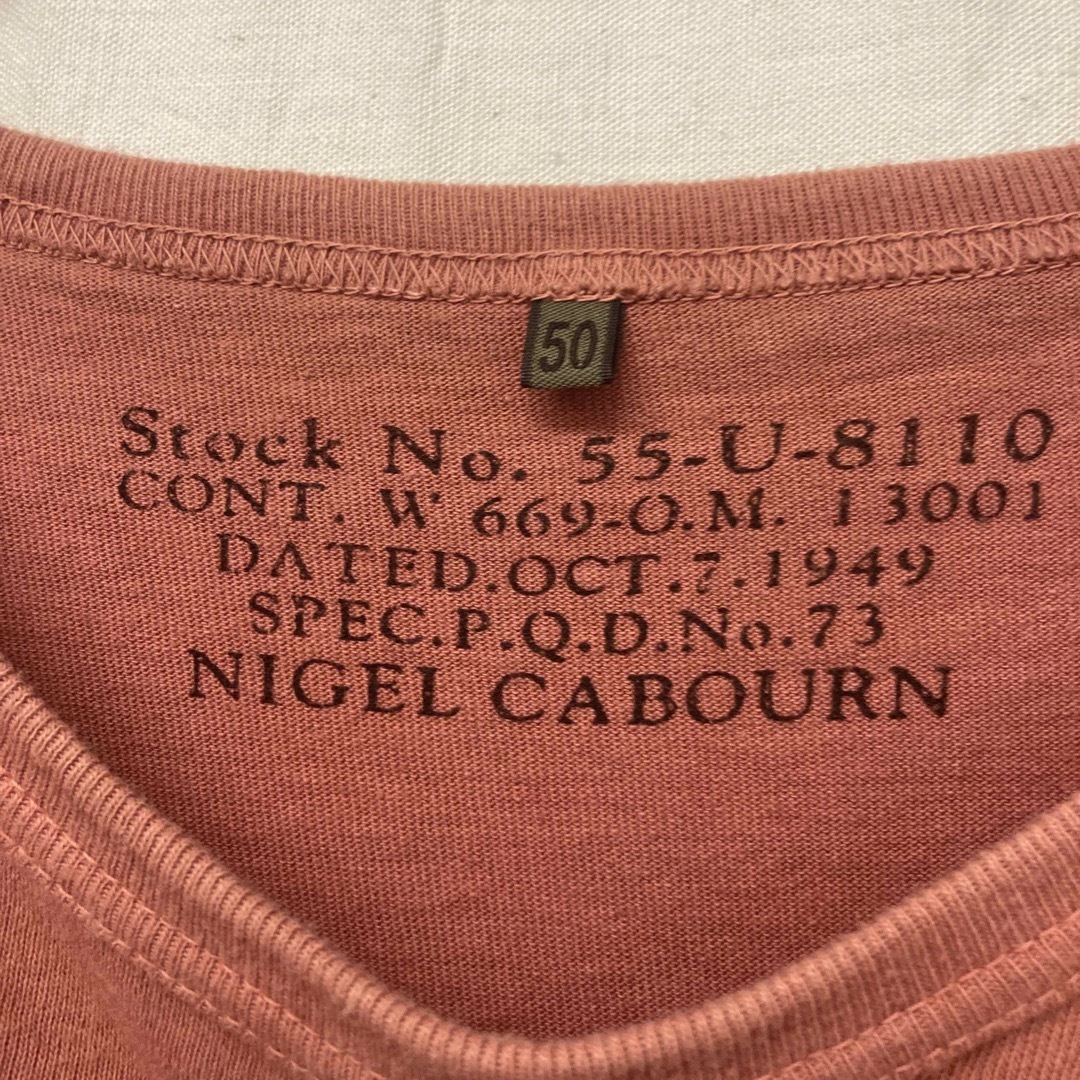 Nigel Cabourn(ナイジェルケーボン)のNIGEL CABOURN  ナイジェルケーボン　製品染めポケットTEE メンズのトップス(Tシャツ/カットソー(半袖/袖なし))の商品写真