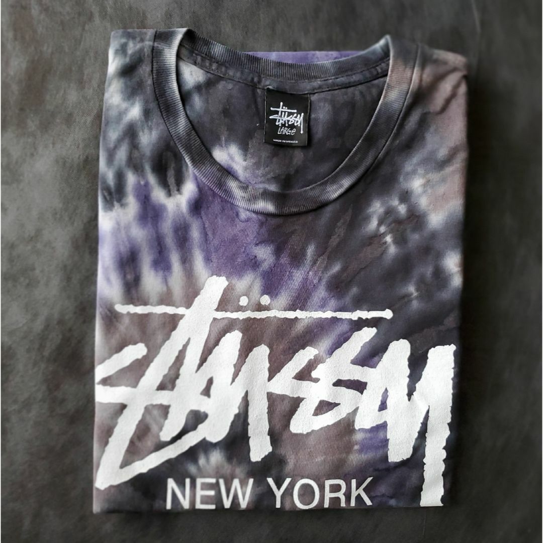 ワールドツアー 両面ロゴ】STUSSY ステューシー Tシャツ ロゴ割れなし-