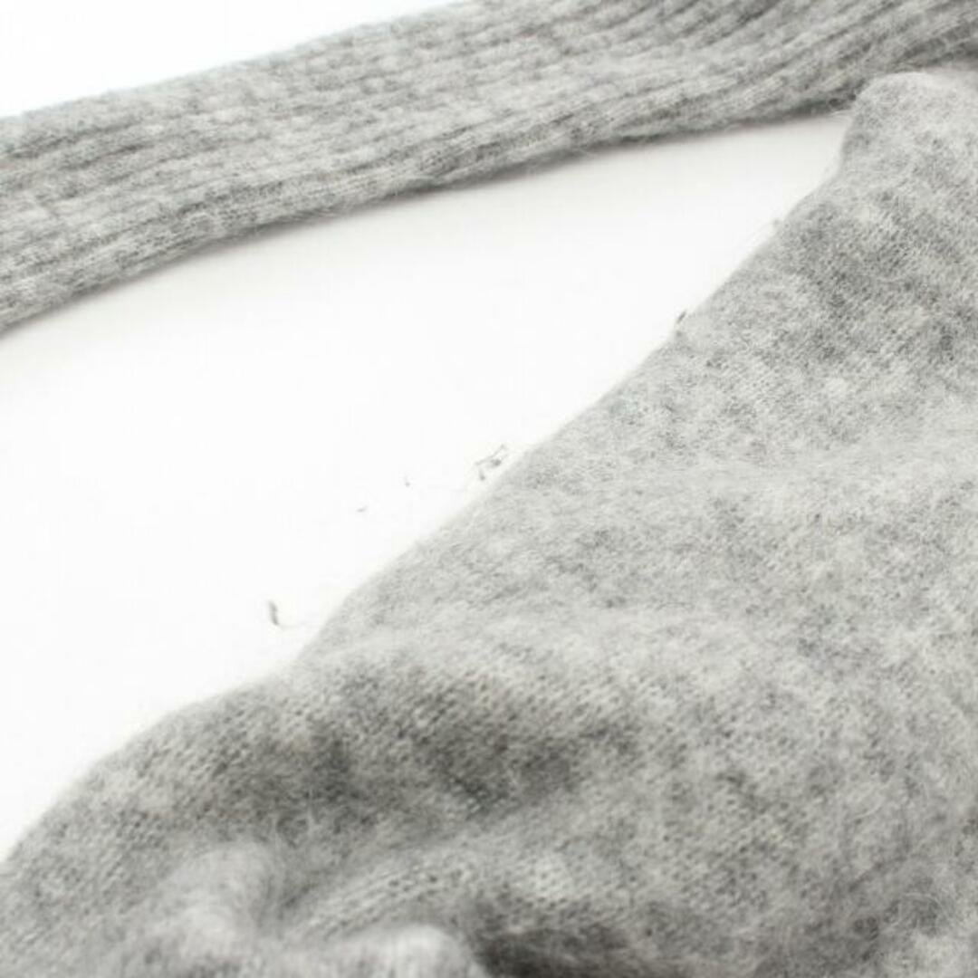 RAYA MOHAIR ロング カーディガン モヘヤ ウール グレー 5