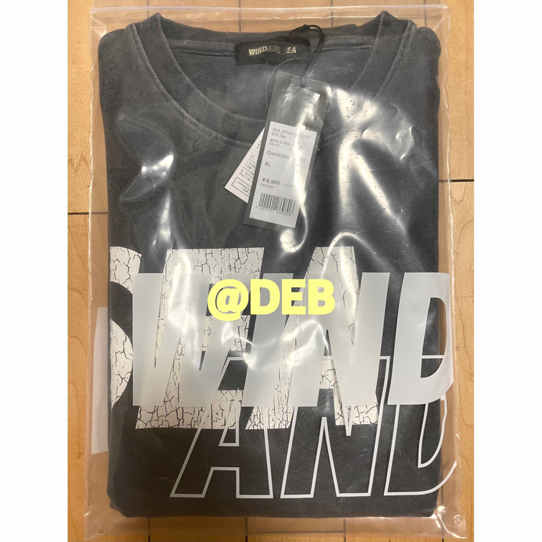 WIND AND SEA - WIND AND SEA CRACK-P-DYE TEE CHARCOAL XLの通販 by