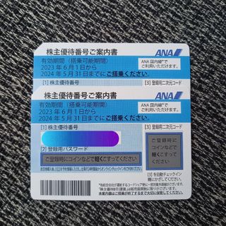 ANA 全日空 株主優待券 2枚 有効期限 2024年5月31日 発送のみ(その他)