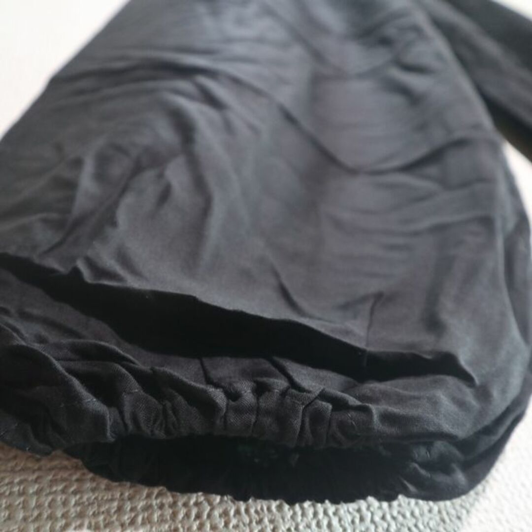 【新品】レーヨンタイパンツ　無地　ブラック　ユニセックス メンズのパンツ(サルエルパンツ)の商品写真