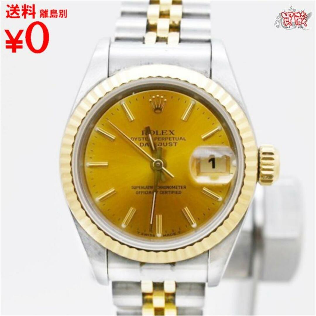 ロレックス ROLEX  
69173 デイトジャスト   
シャンパン文字盤 バーインデックス 
ステンレススティール イエローゴールド SS×YG  
自動巻き レディース 
【正規品】
【買蔵】