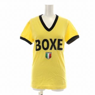 ドルチェアンドガッバーナ(DOLCE&GABBANA)のドルチェ&ガッバーナ ドルガバ Tシャツ カットソー 半袖 44 S 黄色 黒(Tシャツ(半袖/袖なし))