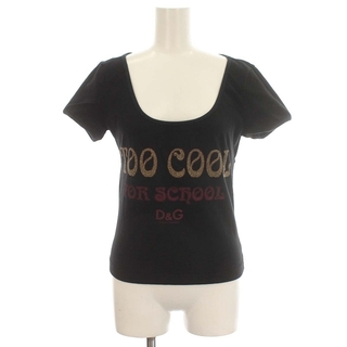 ディーアンドジー(D&G)のドルガバ ドルチェ&ガッバーナ D&G Tシャツ 半袖 バックオープン 黒 (Tシャツ(半袖/袖なし))
