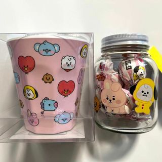 ビーティーイシビル(BT21)のBT21 Baby メラミンカップ + Baby ガラスボトル(キャラクターグッズ)