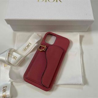 クリスチャンディオール(Christian Dior)のDIOR ディオール サドル 12Pro iPhoneケース ピンク(iPhoneケース)