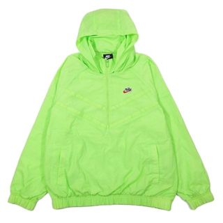 ナイキ(NIKE)のナイキ NIKE ナイロン ハーフジップ フーデッド ジャケット ブルゾン L(ブルゾン)