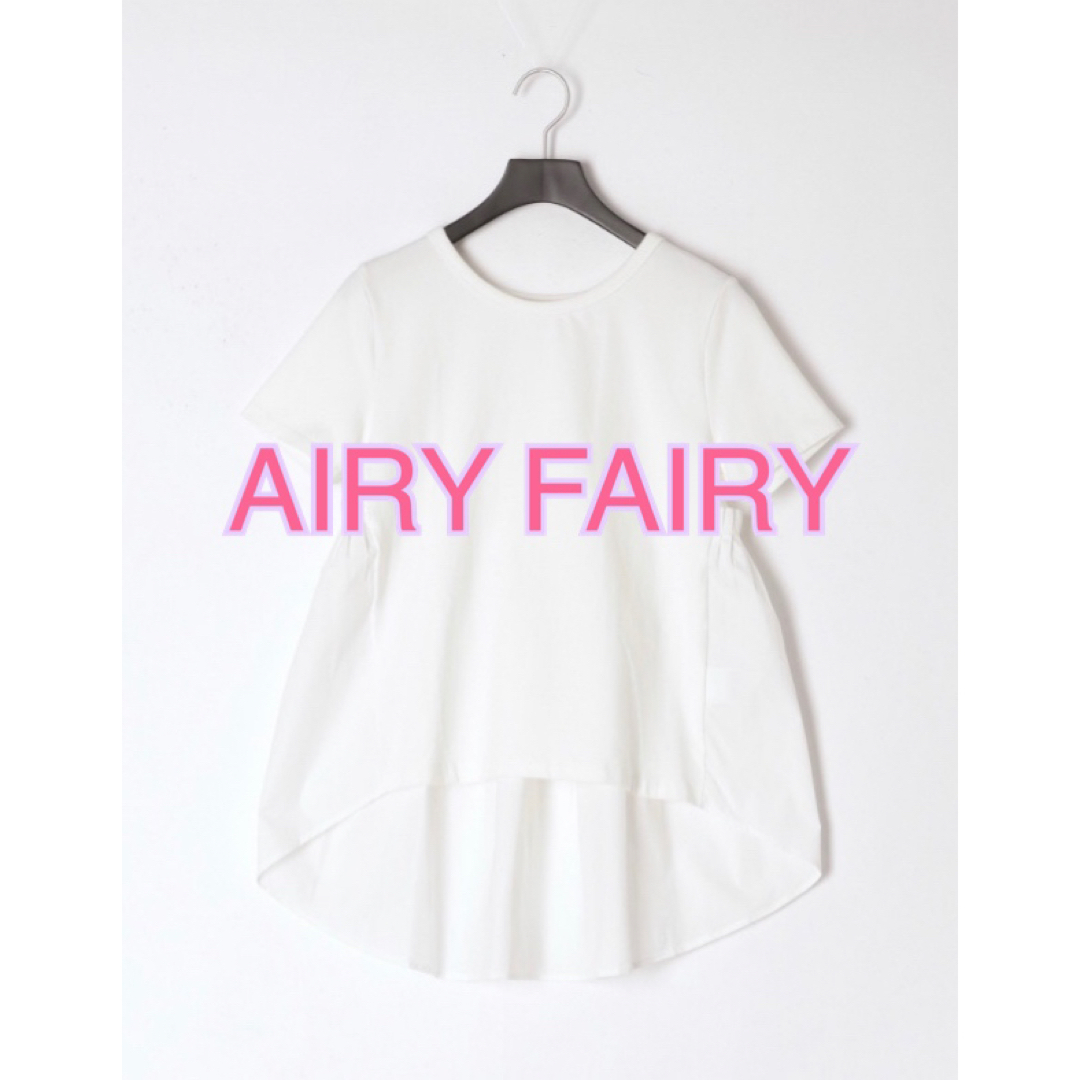 最終値下げ！未開封タグ付きAIRY FAIRY 半袖コットンブラウス