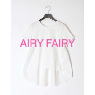 最終値下げ！未開封タグ付きAIRY FAIRY 半袖コットンブラウス(シャツ/ブラウス(半袖/袖なし))