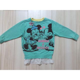 ディズニー(Disney)の♡ 130cm ミッキー＆ミニー 長袖シャツ ♡(Tシャツ/カットソー)