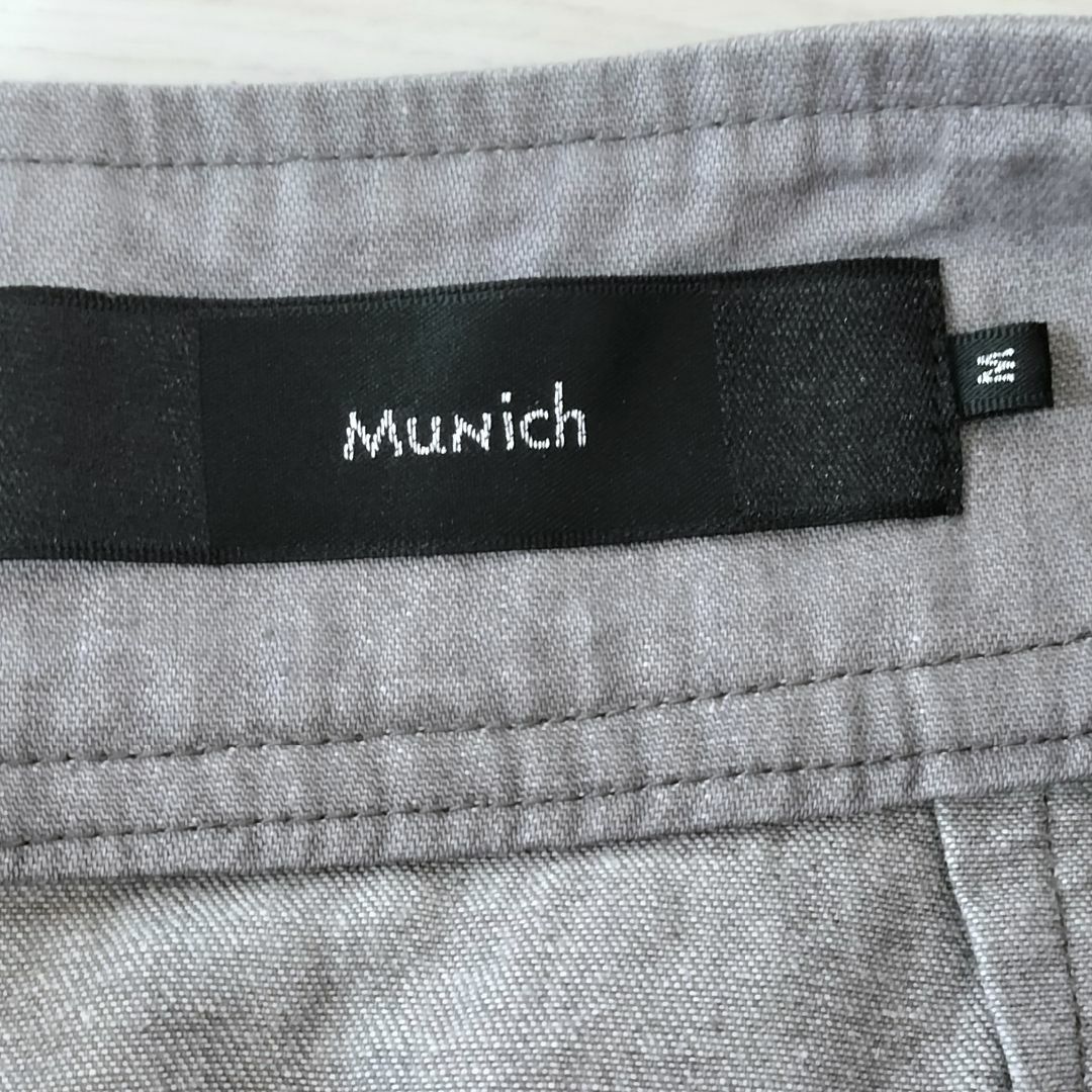 MUNICH(ミューニック)のミューニック ウォッシュ6ozスラブ デニム タック マキシスカート レディースのスカート(ロングスカート)の商品写真