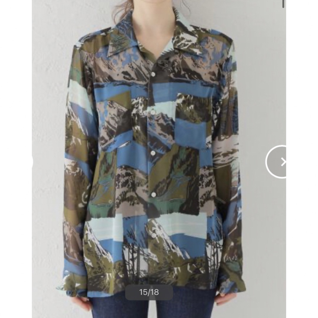 NOMA t.d.(ノマティーディー)のNOMA t.d./Chiffon LAND SCAPE shirt レディースのトップス(シャツ/ブラウス(長袖/七分))の商品写真