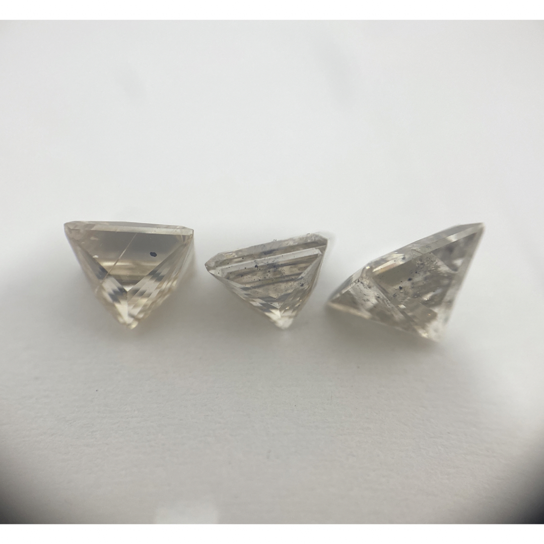 ダイヤモンド プリンセスカット 3ピース 3.33ct まとめ 1