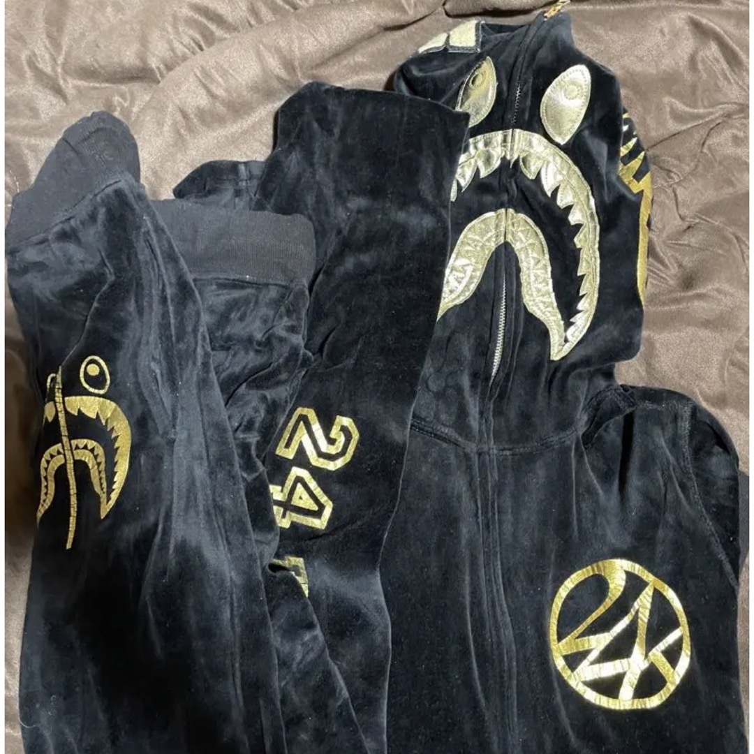 A BATHING APE - A BATHING APE 24karats セットアップの通販 by A BATHING APE - A BATHING APE 24karats セットアップの通販 by