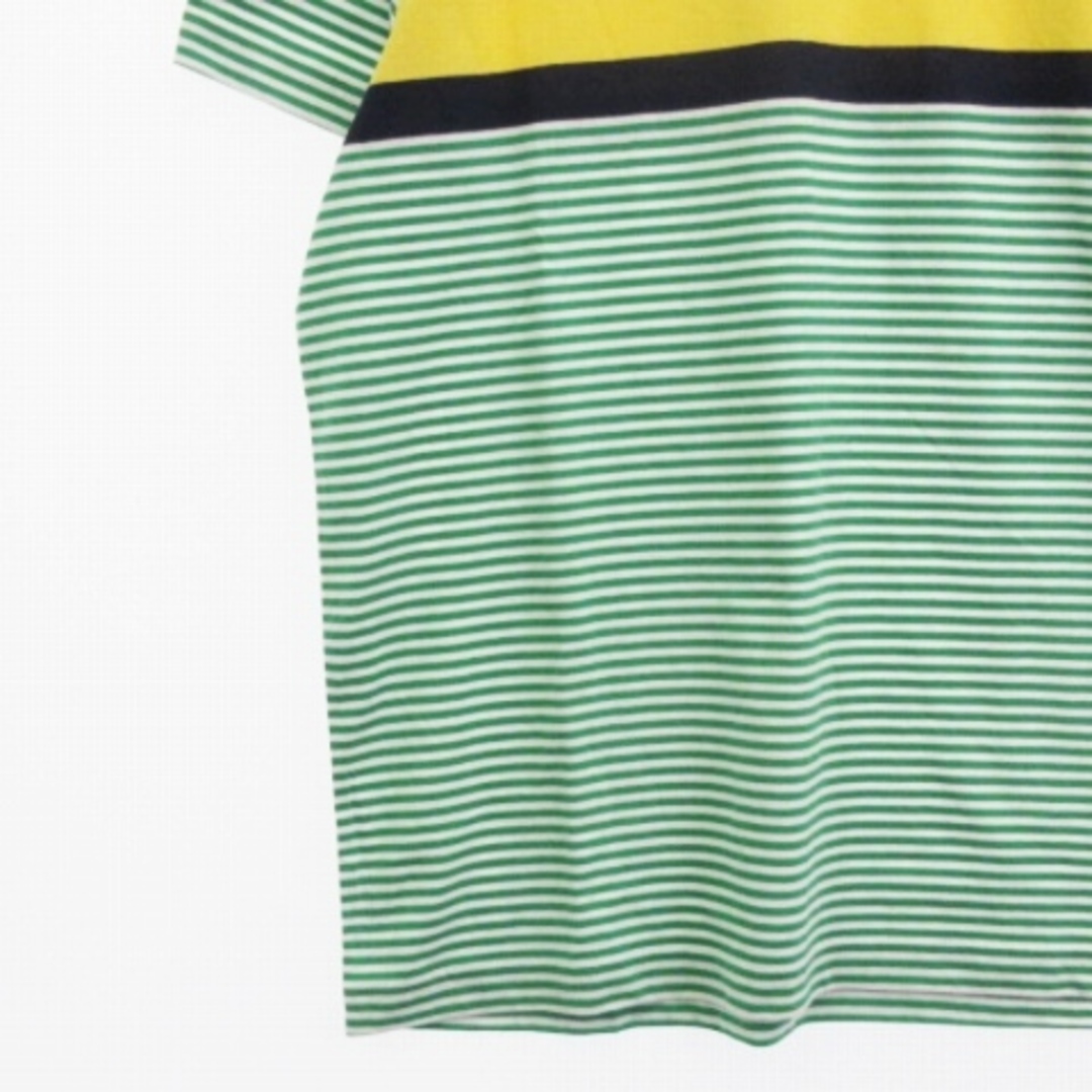 Brooks Brothers(ブルックスブラザース)のブルックスブラザーズ Tシャツ カットソー 半袖 ボーダー グリーン L メンズのトップス(Tシャツ/カットソー(半袖/袖なし))の商品写真