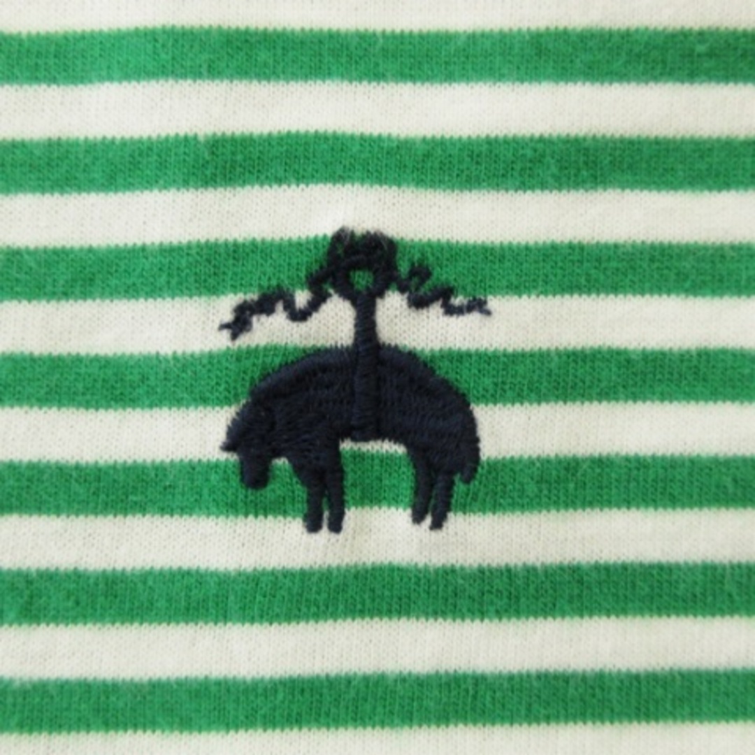 Brooks Brothers(ブルックスブラザース)のブルックスブラザーズ Tシャツ カットソー 半袖 ボーダー グリーン L メンズのトップス(Tシャツ/カットソー(半袖/袖なし))の商品写真