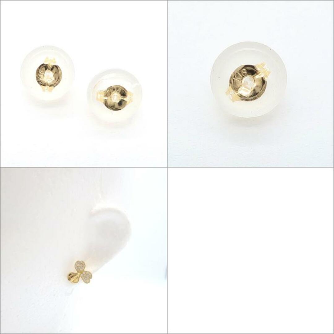 【正規品】【新古品】【未使用品】 
クローバー ダイヤモンド ピアス 0.44ct　
K18 イエローゴールド YG 　
アクセサリー ジュエリー　
 レディース　
【買蔵】