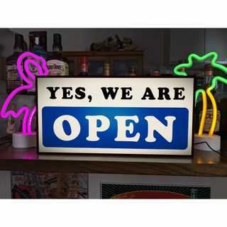 オープン 営業中 開店 閉店 両面 OPEN 看板 置物 雑貨 ライトBOX