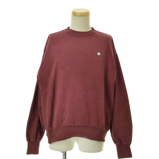 アクネ(ACNE)の【AcneStudios】フェイスパッチ クルーネックセーター ガーメントダイ(スウェット)