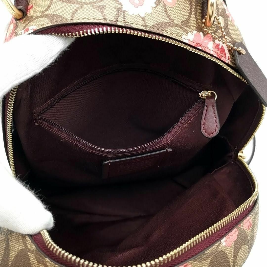超美品 コーチ COACH リュック ジョーダン 花柄 03-23071603 | www