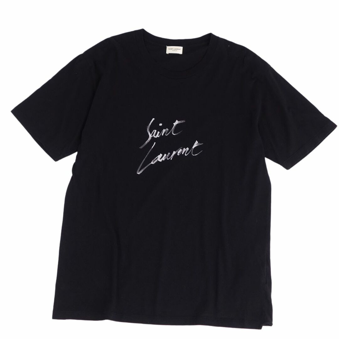 SAINT LAURENT PARIS 2016SS Baby Tee 416625 Y2WW2 サンローランパリ ベイビーTシャツ 半袖カットソー プリント ホワイト サイズM【230324】【-C】【me04】