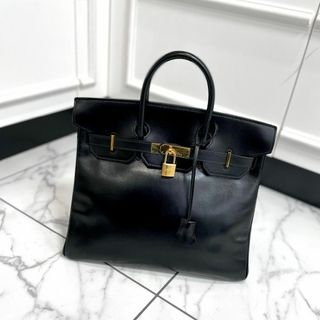 HERMES エルメス オータクロア32 ボックスカーフ ブラック