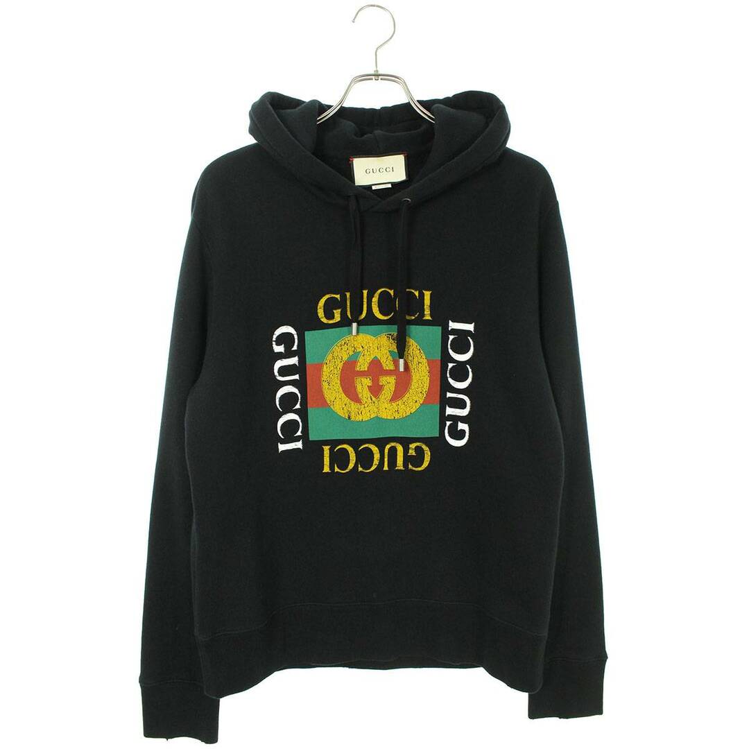 Gucci - グッチ 454585 X5J57 ヴィンテージ加工オールドロゴプリント