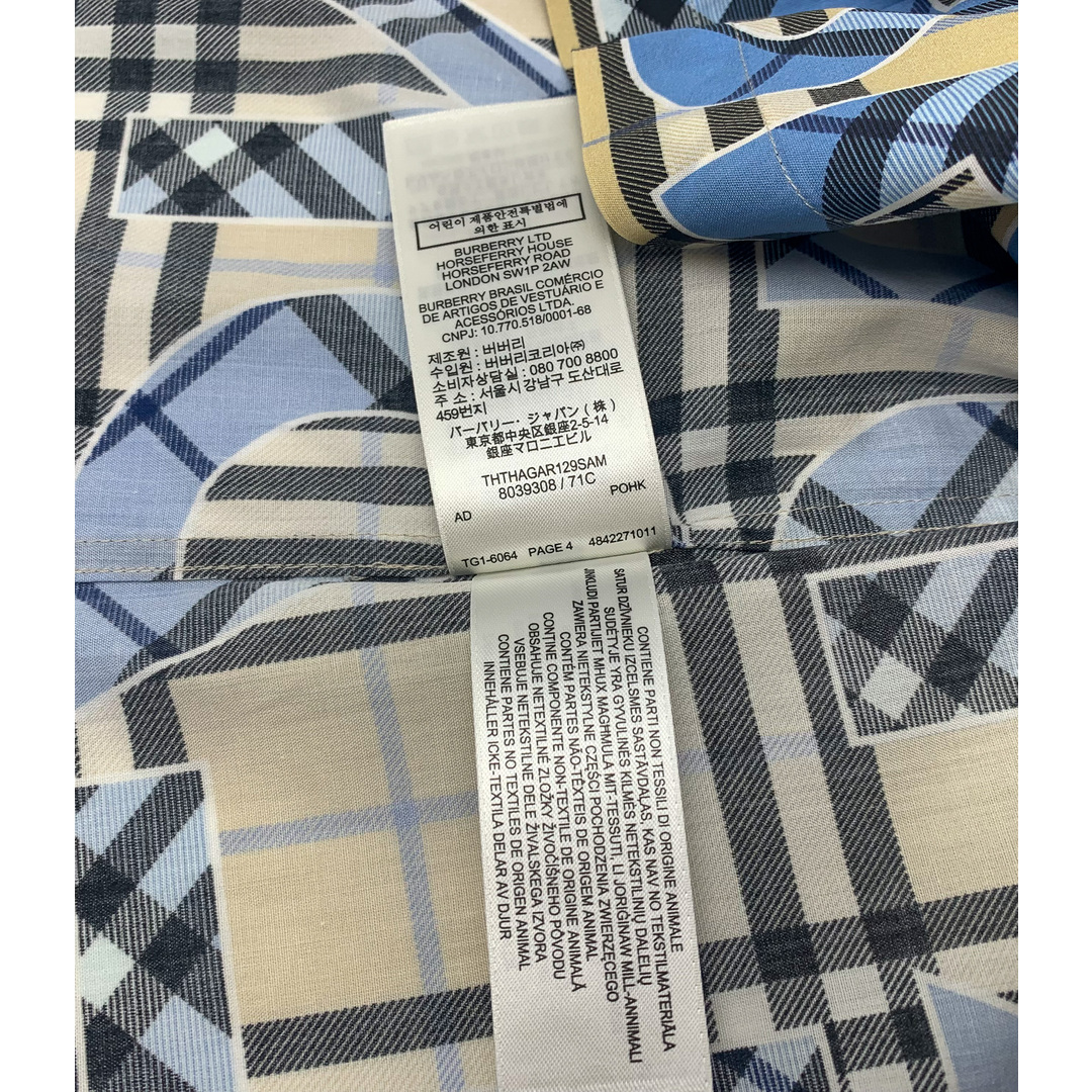 BURBERRY - バーバリー 半袖 チェックシャツ 8039308 サイズXS メンズ